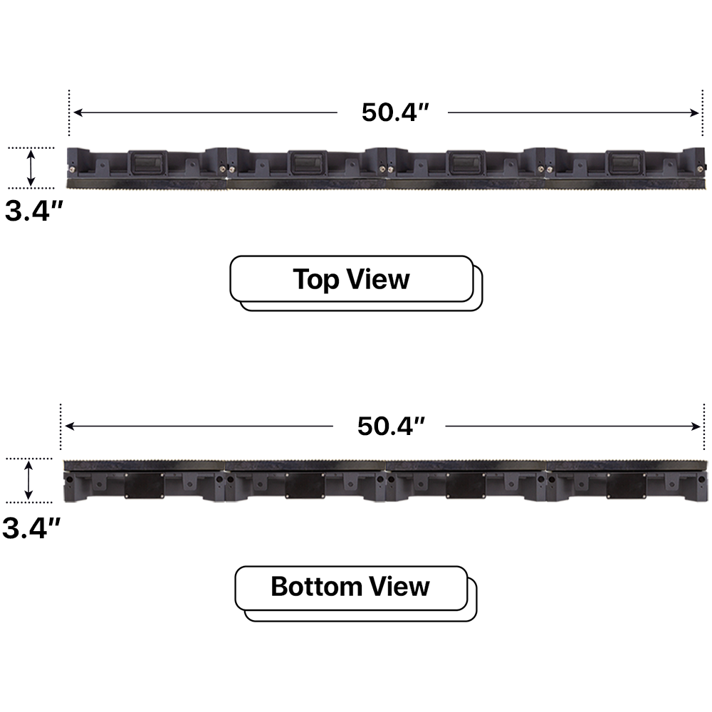 LED Sign City two by four inch LED sign, Top and Bottom View, Fully Programmable, global digital signage market, bar signs