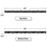 LED Sign City six by five inch LED sign, Top and Bottom View, Fully Programmable, Wireless Control System, digital signage market, bar signs