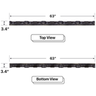 LED Sign City three by five inch LED sign, Top and Bottom View, Wireless Control System, digital signage market, digital signage led, bar signs