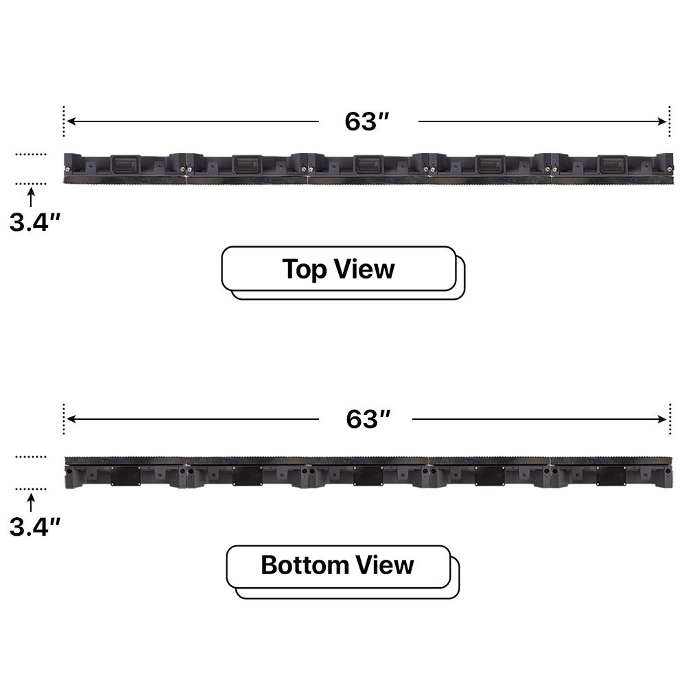 LED Sign City seven by five inch LED sign, Top and Bottom View, Fully Programmable, Wireless Control System, digital signage market, bar signs