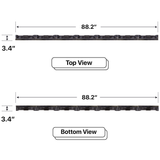 LED Sign City three by seven inch LED sign, Top and Bottom View, Fully Programmable, digital signage market, bar signs