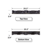 LED Sign City eight by two inch LED sign, Top and Bottom View, Automatic sensors for brightness and temperature, digital led signage, church signs