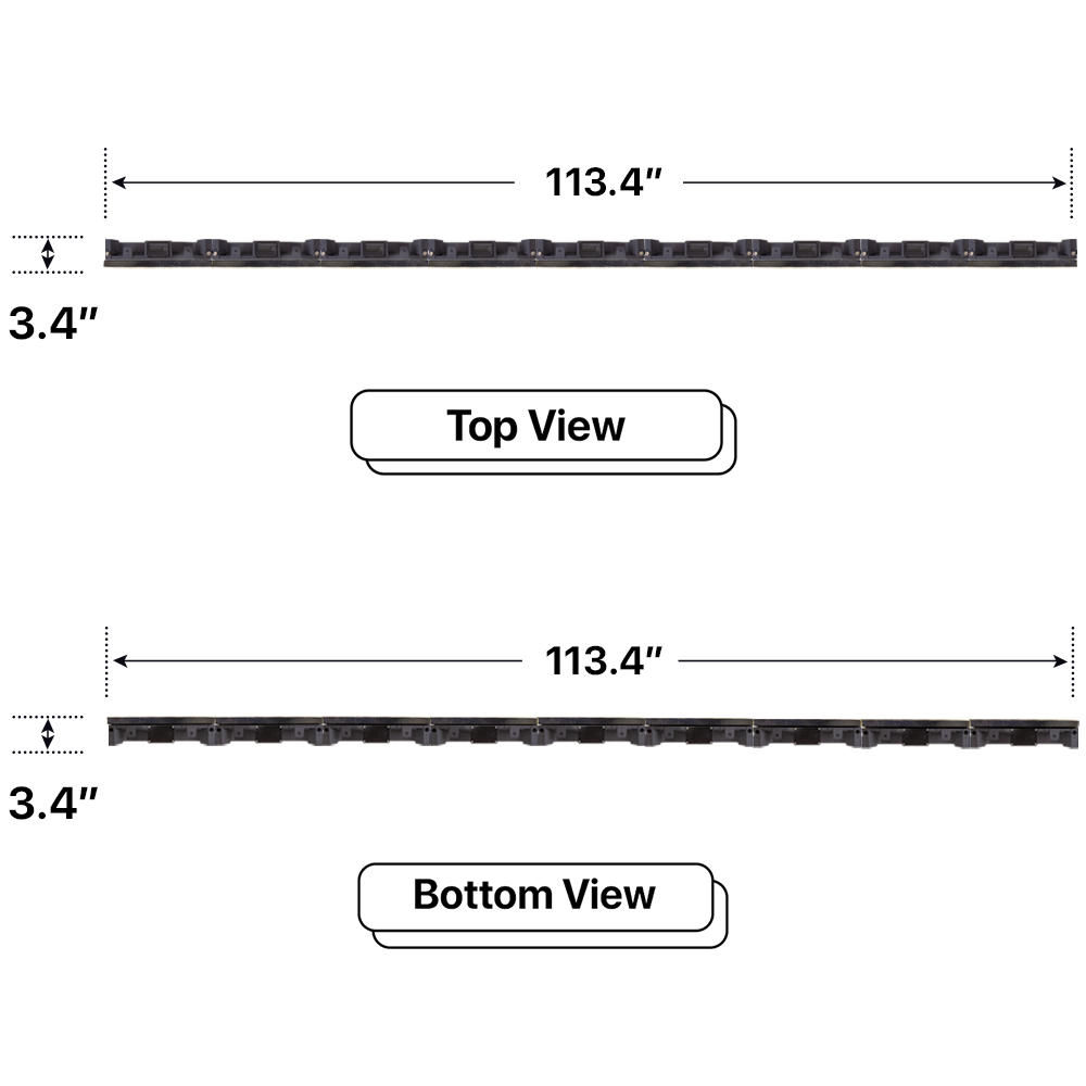 LED Sign City four by nine inch LED sign, Top and Bottom View, Fully Programmable, Wireless Control System, led digital signage display, church signs