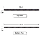 LED Sign City one by six inch LED sign, Top and Bottom View, Automatic sensors for brightness and temperature, digital led signage, church signs