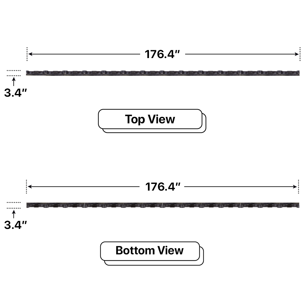 LED Sign City eight by fourteen inch LED sign, Top and Bottom View, Wireless Control System, digital signage market, digital signage led, bar signs