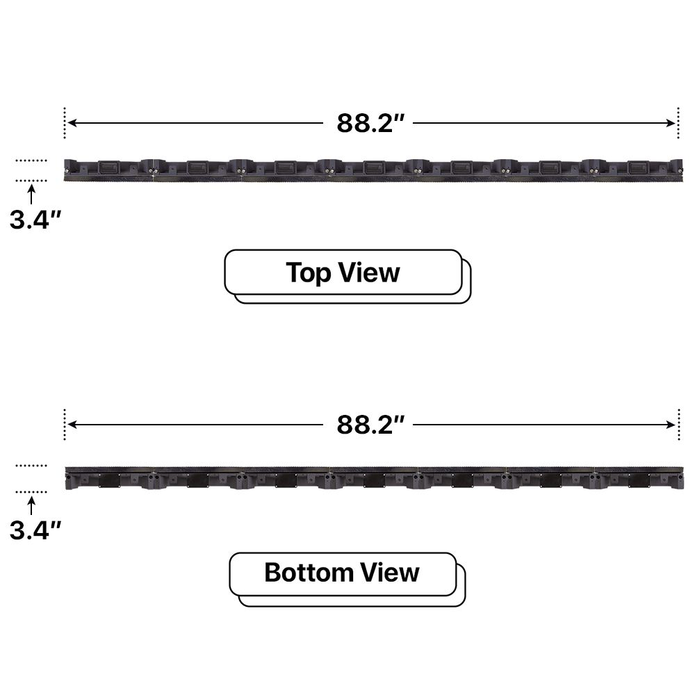 LED Sign City 17’ x 7’ LED sign, 3 Resolution Options, Brightness up to 10000 nits, Fully Programmable, Wireless Control System, Automatic sensors for brightness and temperature, Single and Double-sided display visibility