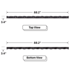 LED Sign City 17’ x 7’ LED sign, 3 Resolution Options, Brightness up to 10000 nits, Fully Programmable, Wireless Control System, Automatic sensors for brightness and temperature, Single and Double-sided display visibility