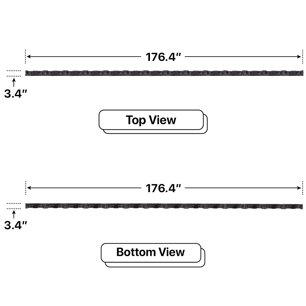 LED Sign City five by fourteen inch LED sign, Top and Bottom View, Wireless Control System, digital signage market, digital signage led, bar signs