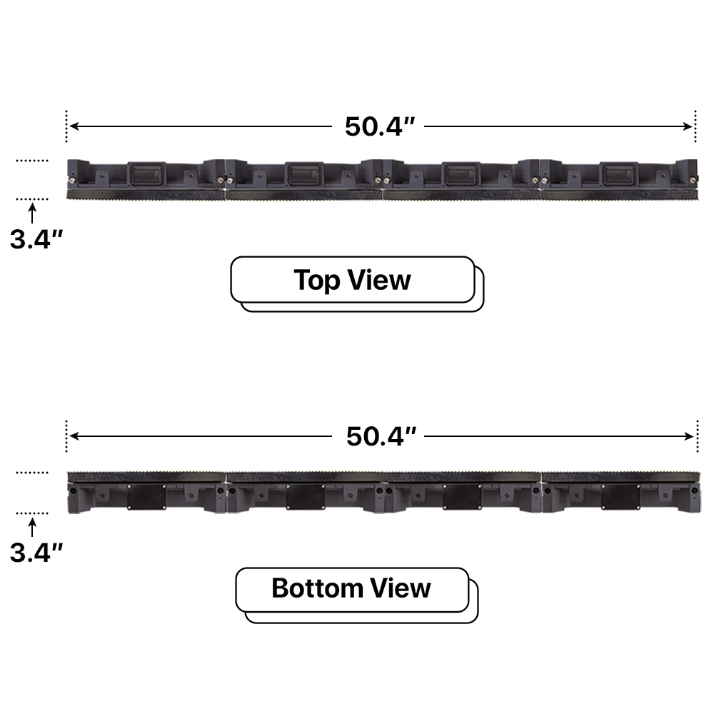 LED Sign City 16’ x 4’ LED sign, 3 Resolution Options, Brightness up to 10000 nits, Fully Programmable, Wireless Control System, Automatic sensors for brightness and temperature, Single and Double-sided display visibility