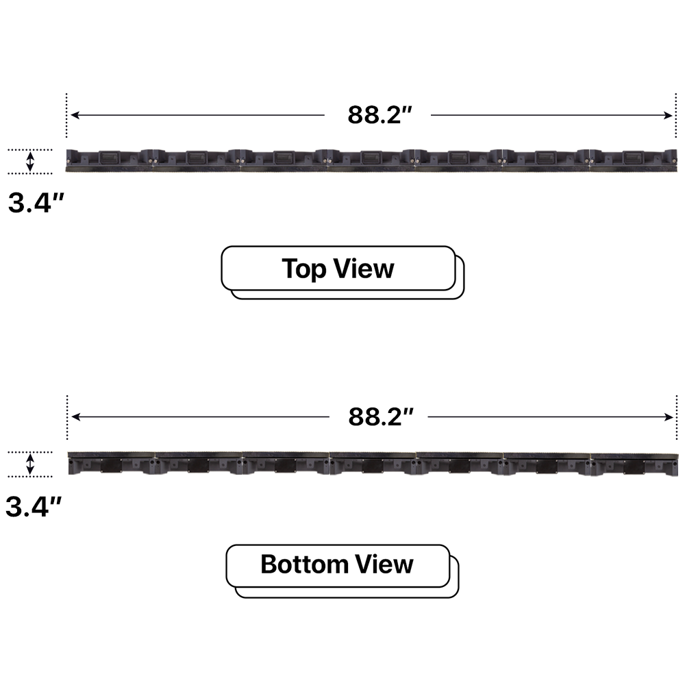 LED Sign City four by seven inch LED sign, Top and Bottom View, Fully Programmable, digital signage market, bar signs