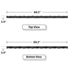 LED Sign City seven by seven inch LED sign, Top and Bottom View, Fully Programmable, digital signage market, bar signs