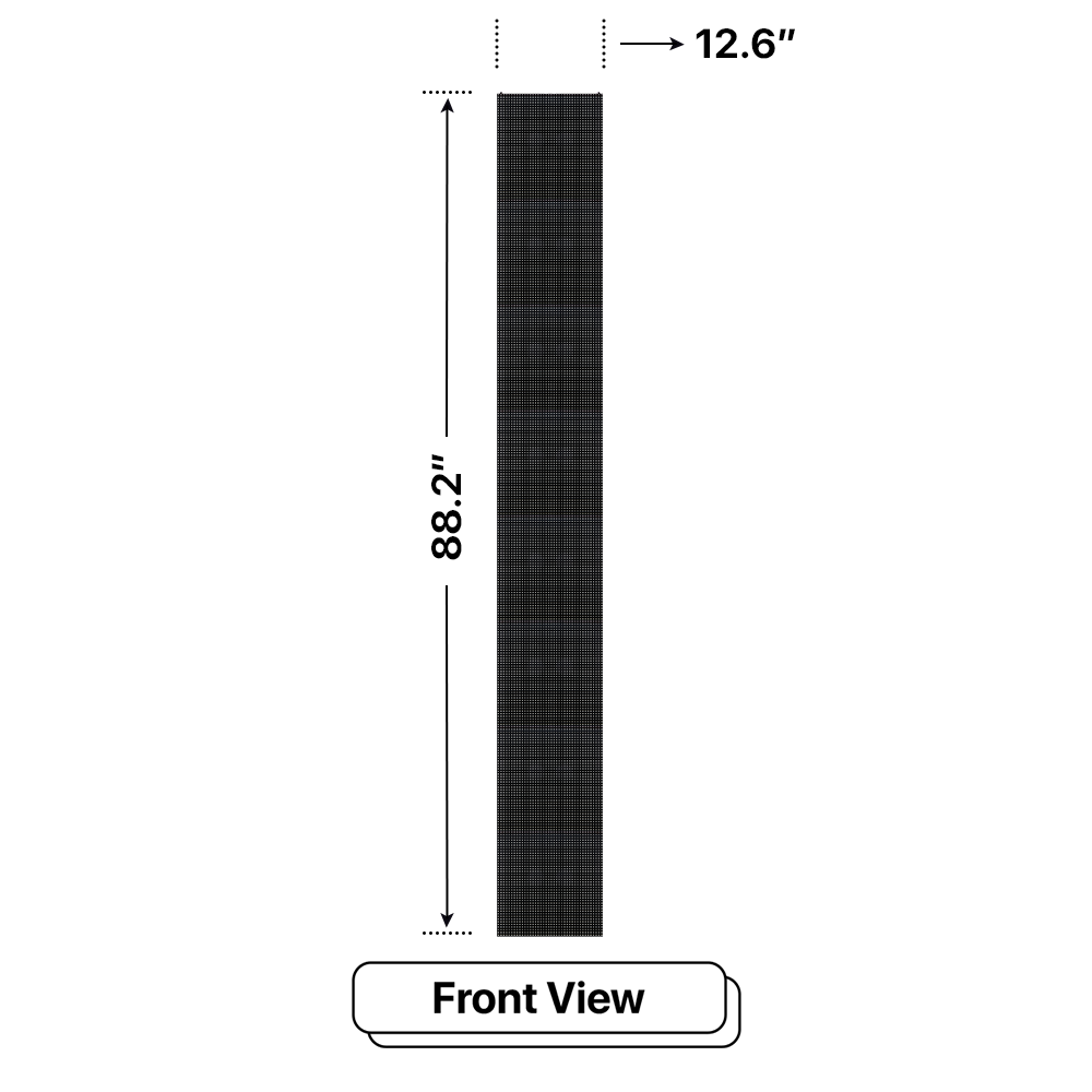 Led Sign City Series 7X1 outdoor custom led sign with brilliant full-color programmable digital signage, Free software, and wireless communication