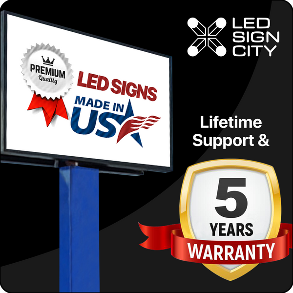 8'x8' Single Sided Outdoor Led Sign With 3 Resolutions To Choose From