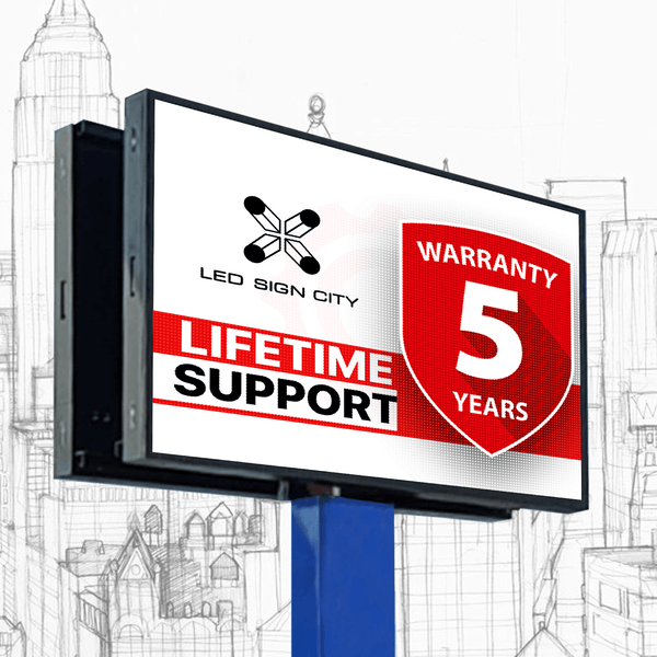 19'x7' Double-Sided Outdoor LED Displays From Houston