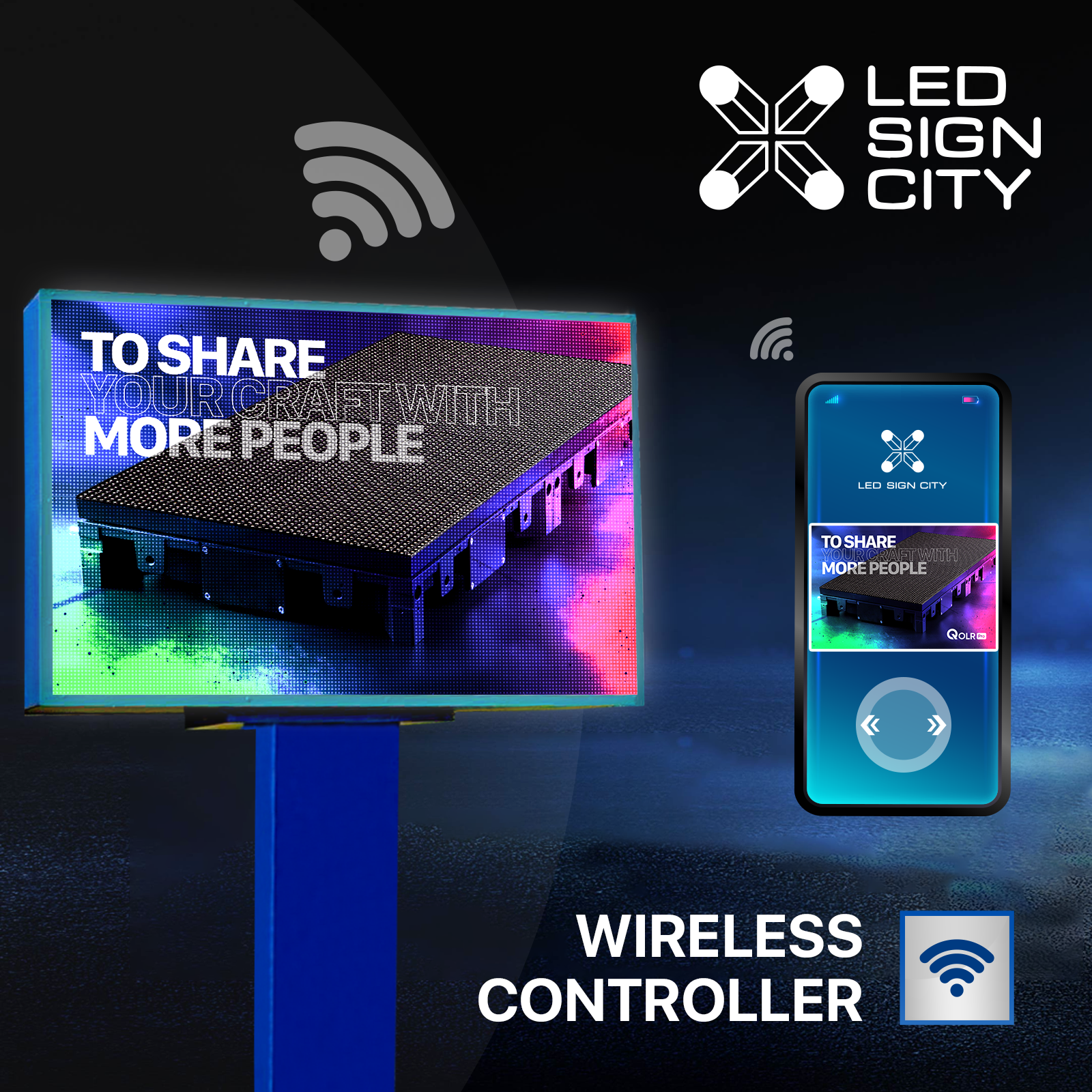 21'x21' Outdoor Led Sign With 3 Resolutions To Choose From