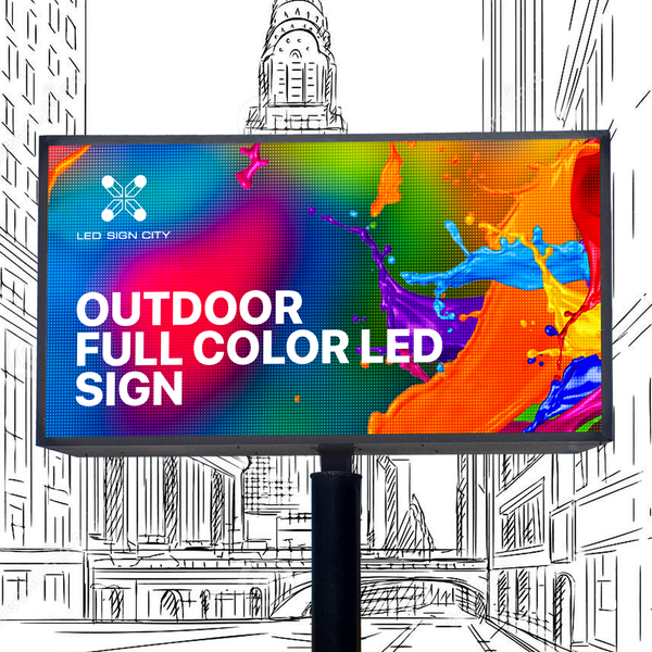 5'x2' Outdoor Programmable LED Signs Double Sided