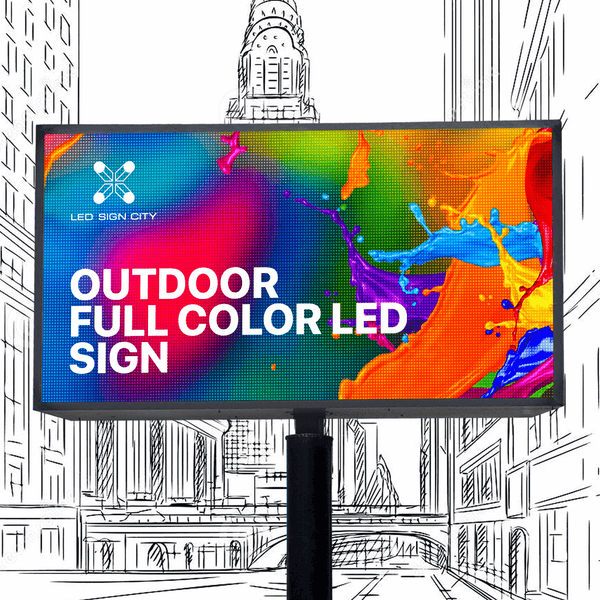 10'x20' Double Sided Outdoor Led Sign With 3 Resolutions To Choose Fro