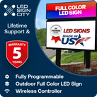 20'x17' Outdoor Led Sign With 3 Resolutions To Choose From