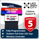 20'x2' Outdoor Led Sign With 3 Resolutions To Choose From