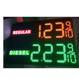 18 inch double sided Led Digital gas price sign with led lit description (LDPS)
